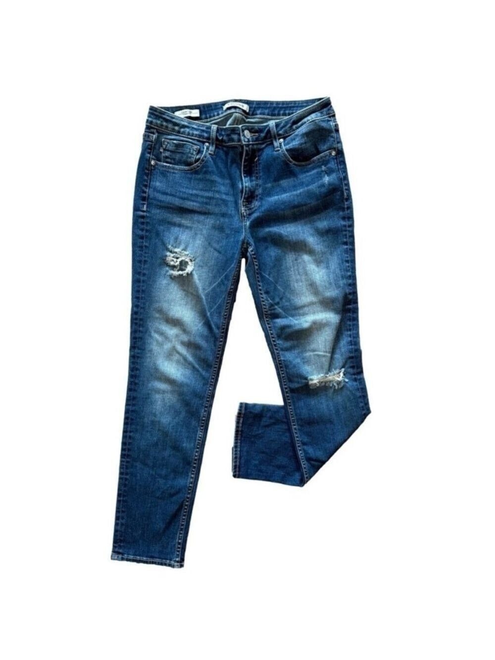 VIGOSS Thompson Tomboy Cropped Distressed Jeans Size 30